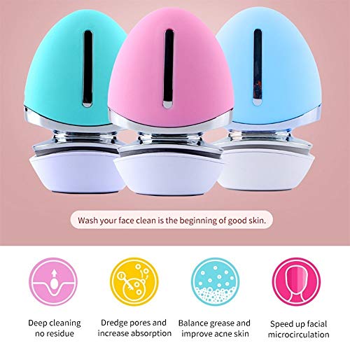 FACE VITAL EMS Brosse faciale en silicone à micro-courant avec fonction thermique